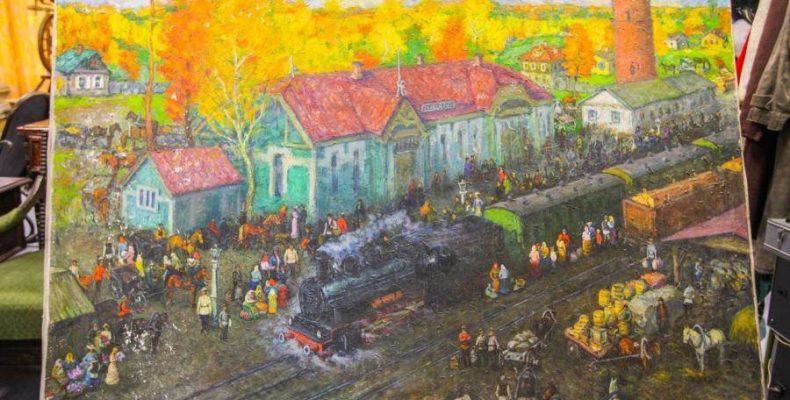 Картине, на которой изображен вокзал Бердска, требуется помощь