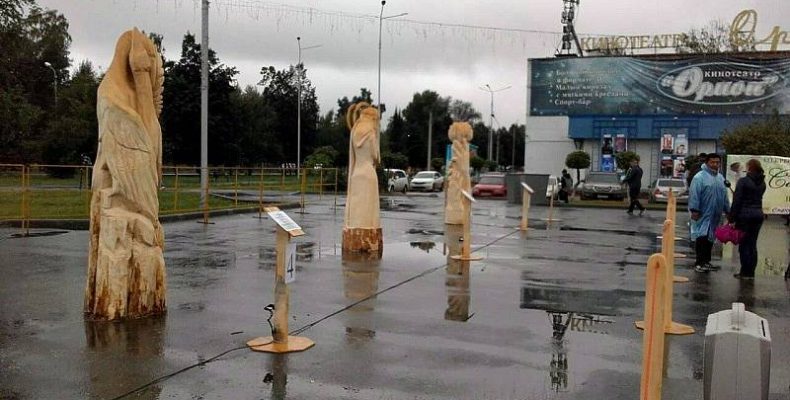 Конкурс деревянных скульптур идёт в Бердске