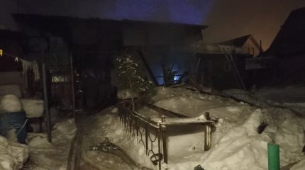 Два пожара произошли в ночь на 22 января в Бердске