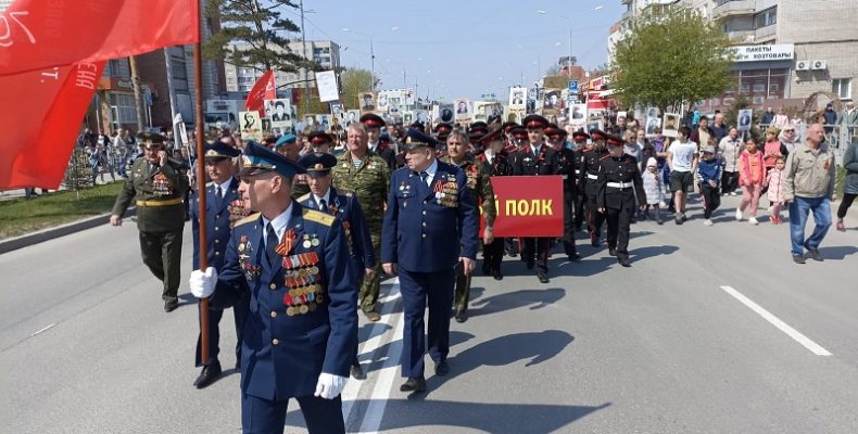 Самым грандиозным событием Дня Победы-2022 в Бердске стало шествие «Бессмертного полка»
