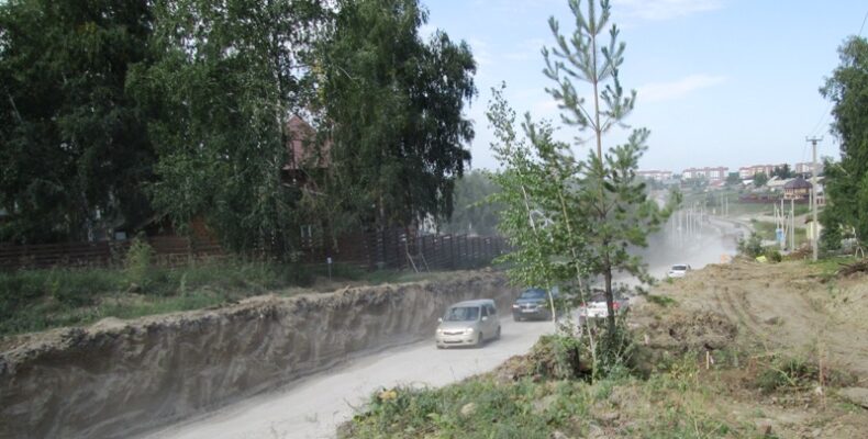 Понизили уровень автодороги на улице Черёмушной в Бердске
